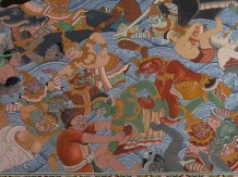 Krabi Mural (left of main door)