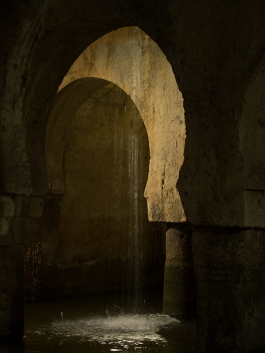 Caceres - Moorish cistern, recycling Roman & Visigoth columns